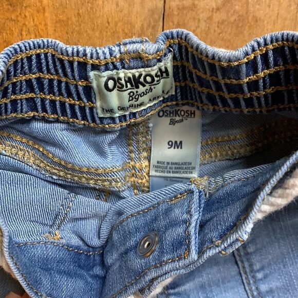 Oshkosh outfit size 9 months shirt Carters shorts summer outfit dinosaur pink - Picture 4 of 6